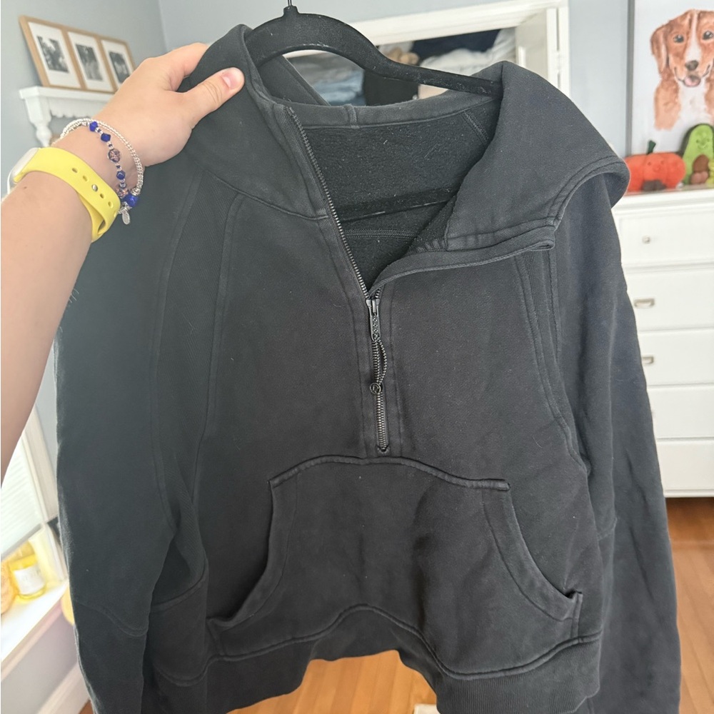 lululemon athletica Black Crew Neck Sweater